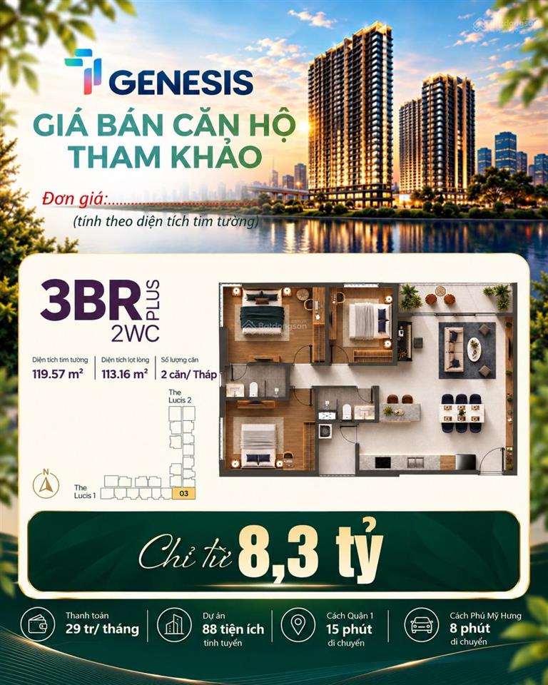 Tt genesis chính thức mở bán giá sở hữu chỉ từ 476 triệu thanh toán 10% ký hđmb ngay 0908 591 ***
