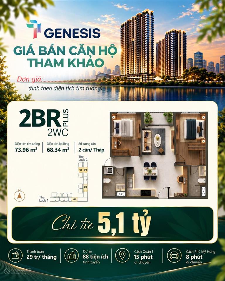Tt genesis chính thức mở bán giá sở hữu chỉ từ 476 triệu thanh toán 10% ký hđmb ngay 0908 591 ***