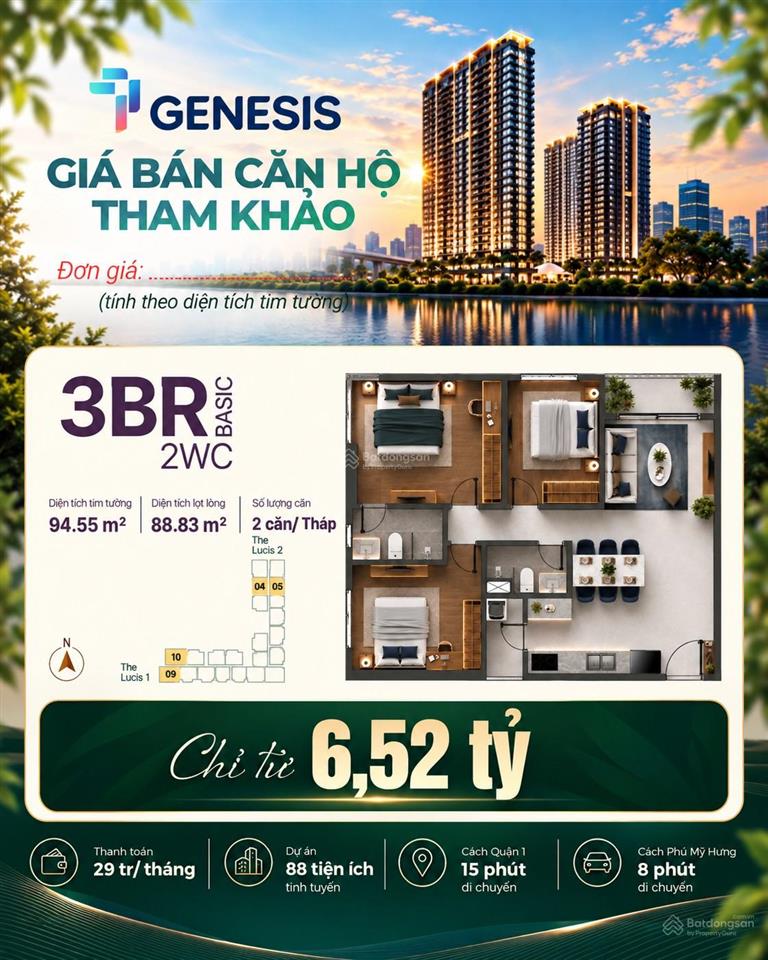 Tt genesis chính thức mở bán giá sở hữu chỉ từ 476 triệu thanh toán 10% ký hđmb ngay 0908 591 ***