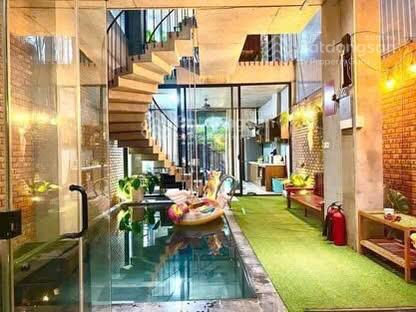 Tòa village 4 tầng sát biển dòng tiền 40tr/thang có hồ bơi tuyệt đẹp