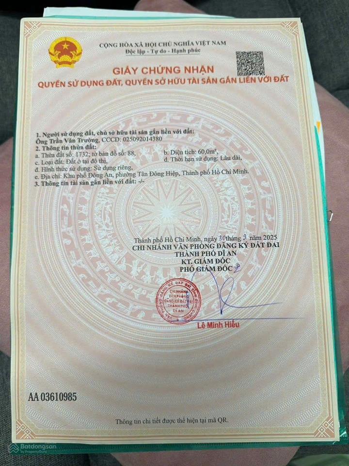 Nhà 1 trệt 2 lầu kdc phú mỹ hiệp dĩ an. vị trí đẹp đường thông  giá 4ty990