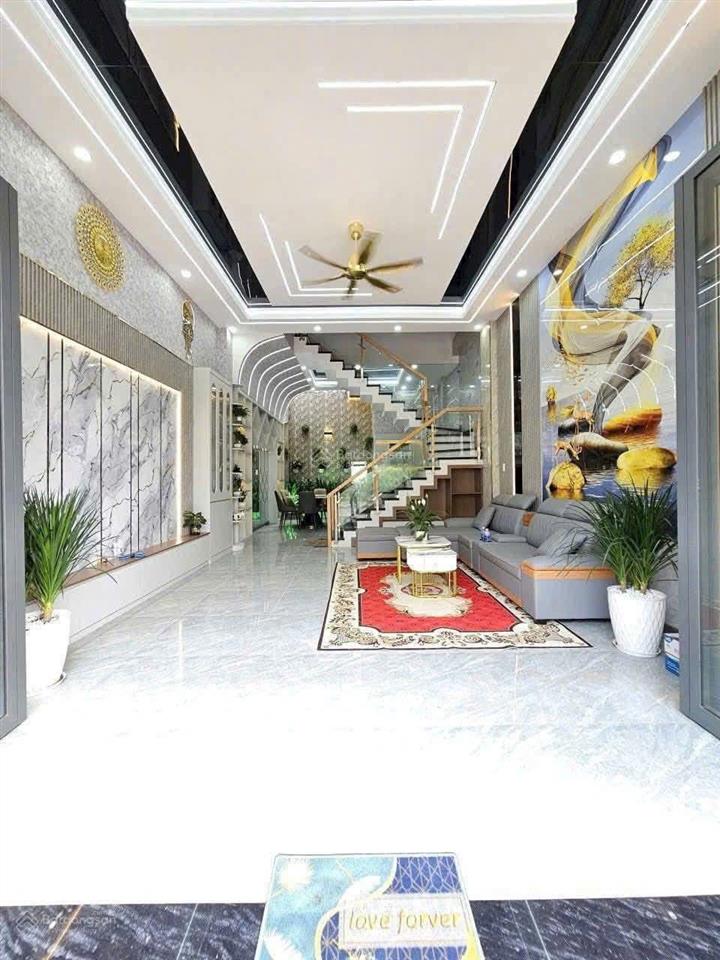 Bán nhà tân đông hiệp đẹp dĩ an * hcm nhà thiết kế hiện đại, 4 phòng ngủ + 1 phòng thờ + 5 wc