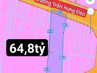 Hàng hiếm có bán lô đất mặt tiền trần hưng đạo phường đông hòa tp dĩ an diện tích 1816m2 ngang 20m