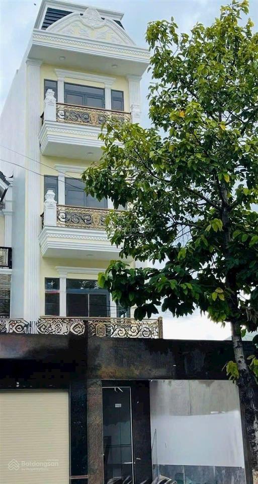 Nhà phố 4 tầng lầu mặt tiền đường võ thị sáu, đông hoà  dĩ an dt 105m2 (4,5x23m) hoàn công đầ