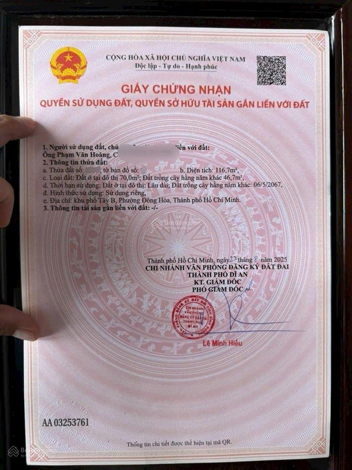 Bán nhà hoàn công, 1 trệt 2 đông hòa dĩ an đặc biệt tặng full nội thất, giá 8ty050 chủ