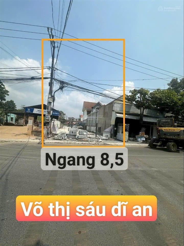 Bán lô đất mặt tiền võ thị sáu đông hòa tp hcm
mua xây biệt thự vip.dĩ an.tphcm.
dt .368.7m nga