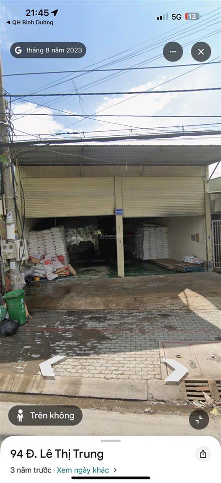 Cần bán gấp nhà kho mặt tiền đường lê thị trung bình chuẩn thuận an dt 422,9m đang cho thuê tn 23tr