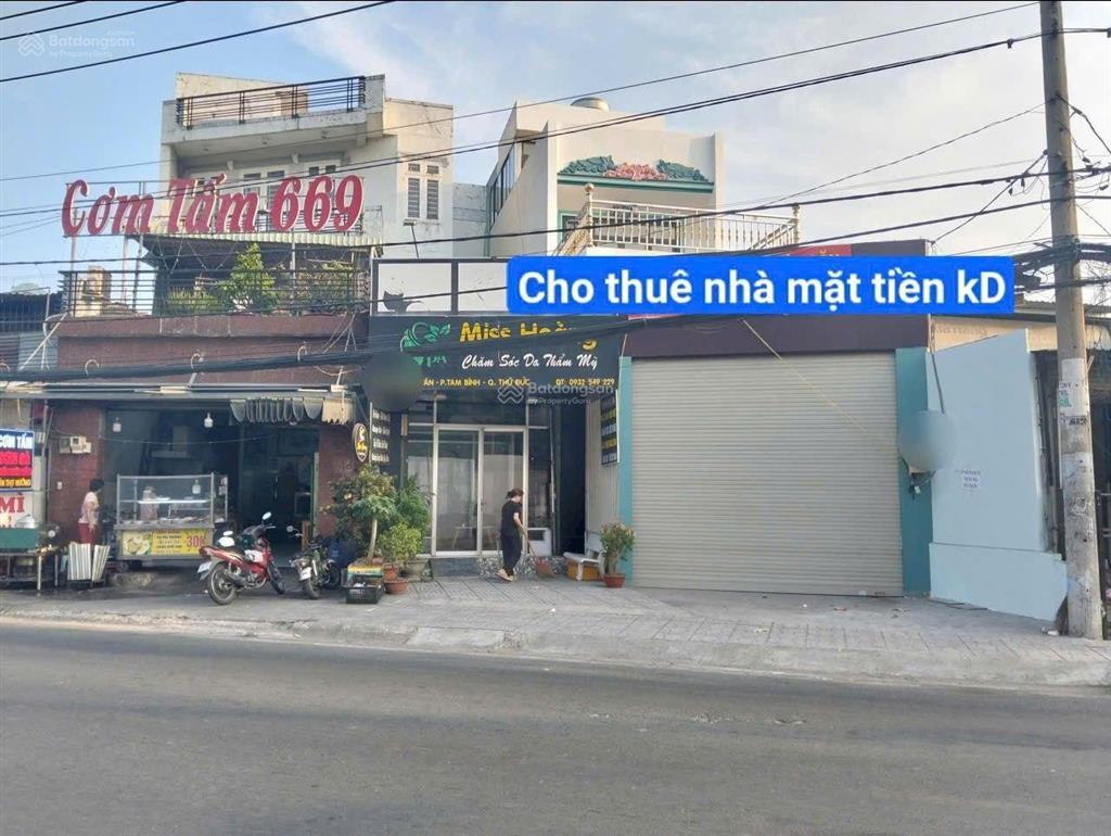 Cho thuê nhà mặt tiền kd  đường tô ngọc vân p tam bình thủ đức