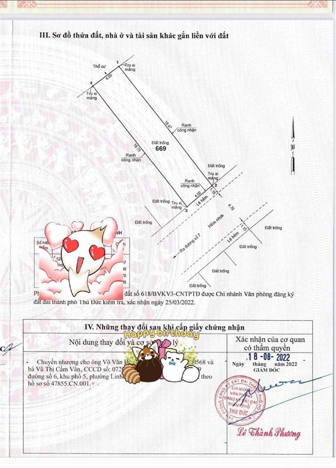 Bán lô đất đường số 7, phường linh tây, thủ đức, tphcm