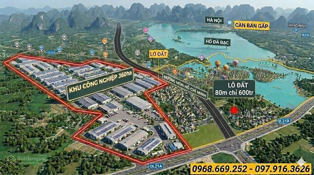 Chính chủ e bán suất ngoại giao giá chỉ 600tr lô 80m,cổng khu công nghiệp 360ha, giáp an phú hà nội