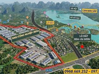 Chính chủ e bán suất ngoại giao giá chỉ 600tr lô 80m,cổng khu công nghiệp 360ha, giáp an phú hà nội