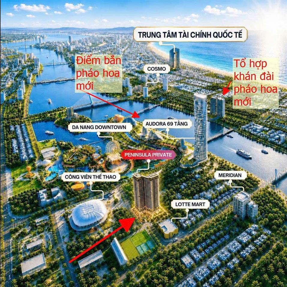 Căn hộ ngay trung tâm, cách sông hàn 500m, cạnh siêu thị lottemark