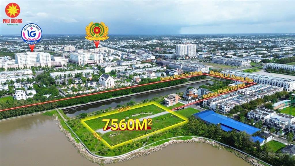Nền biệt thự đảo phú gia 7560m cơ hội đầu tư đặc biệt tại khu đô thị phú cường