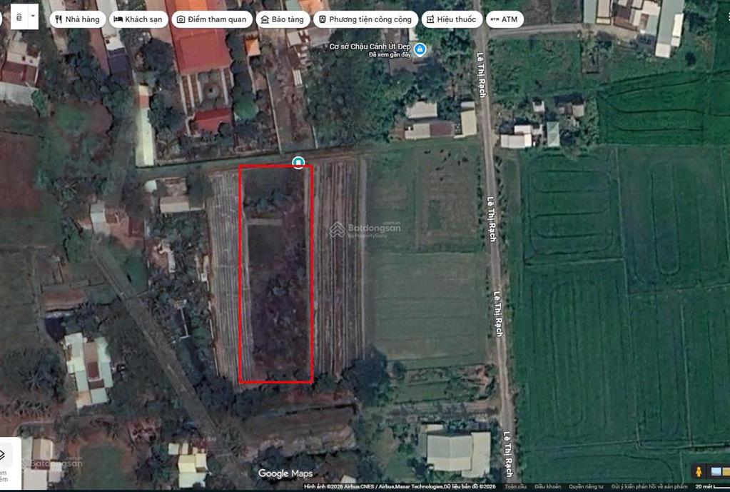Bán 2000m2 đất hnk tại xã phước thạnh, củ chi  giá 4 tỷ còn tl