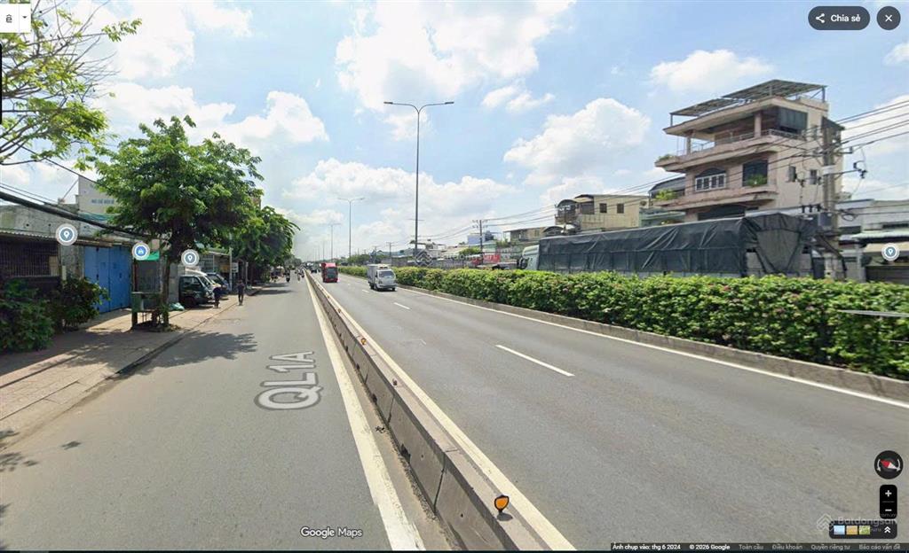 Nhà mặt tiền ql 1a, gần công viên phần mềm quang trung, dt 5x32m full thổ cư giá 9 tỷ