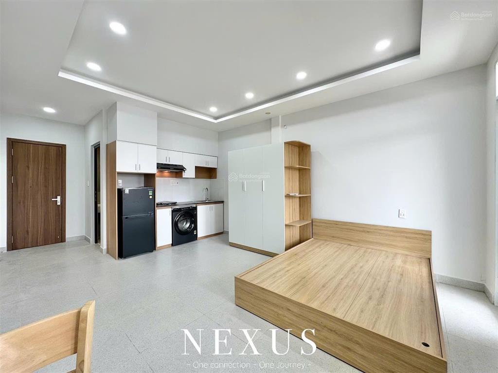 Căn hộ studio ban công  rộng 40m2  full nội thất  gần emart phan huy ích