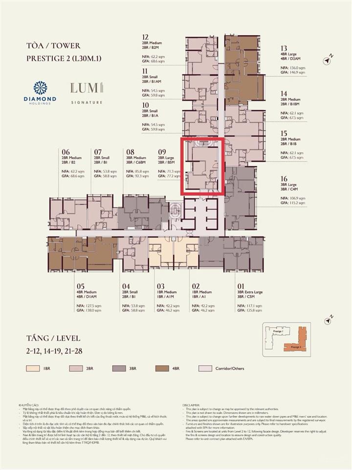 Chính chủ cần bán gấp căn 2pn 77m2 toà p2. căn 09 vị trí siêu đắc địa liên hê ngay 0996 934 ***