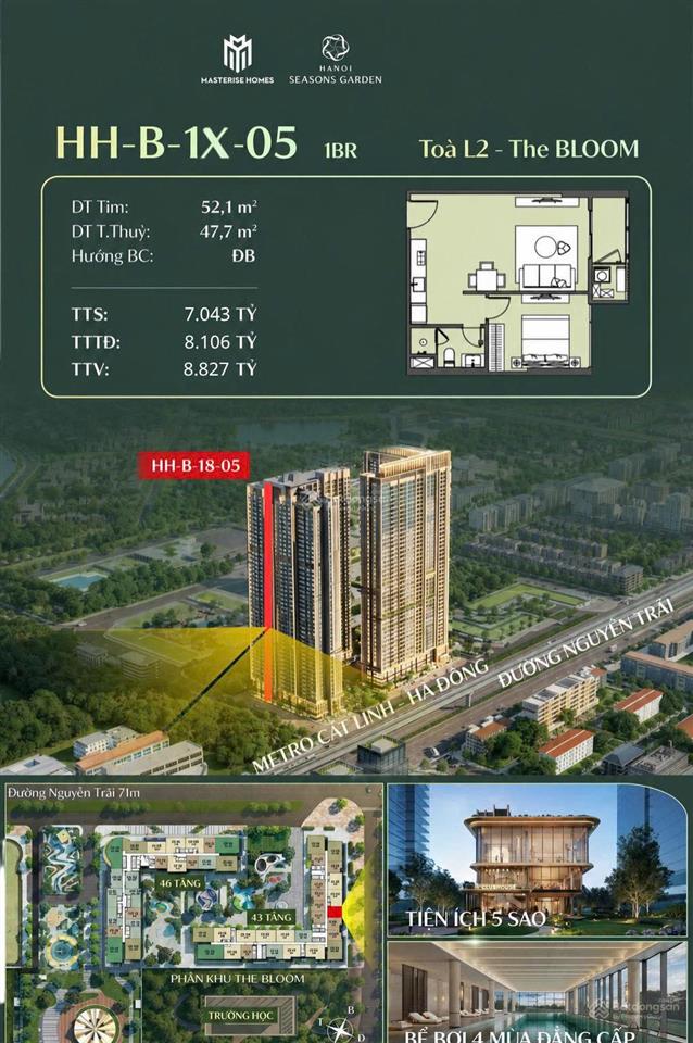 Siêu phẩm đầu tư hoặc ở siêu rộng căn 1br +  ngay 0996 934 ***