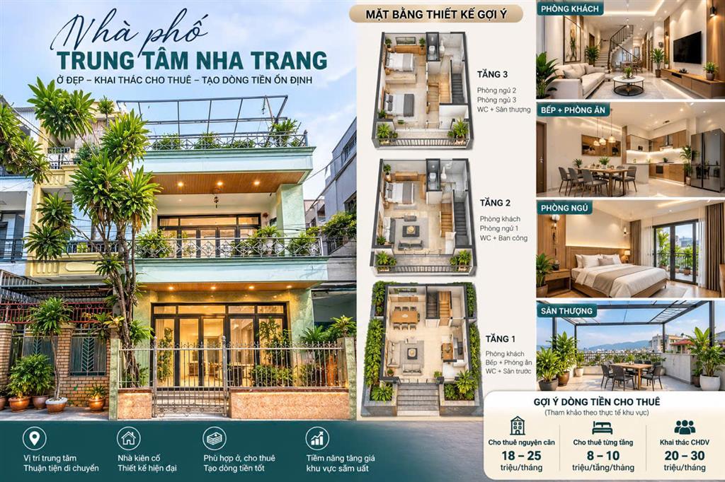 BÁN NHÀ NGUYÊN CĂN NHA TRANG – NHÀ 2 TẦNG TRUNG TÂM PHƯỚC HÒA, GIÁ 6,5 TỶ