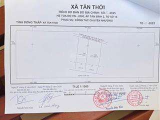 Đất mặt tiền đường 2m5 2776mv 600 triệu tân phú đông tiền giang