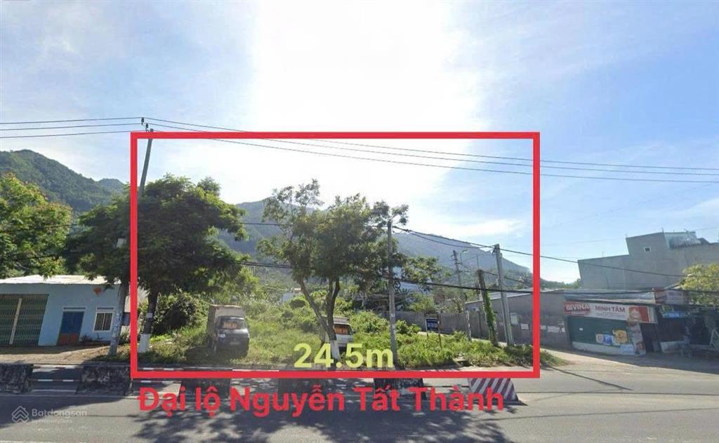 Bán lô góc 2 mặt tiền đường nguyễn tất thành  phước đồng  1072.2m2  ngang 24.7m  21 tỷ
