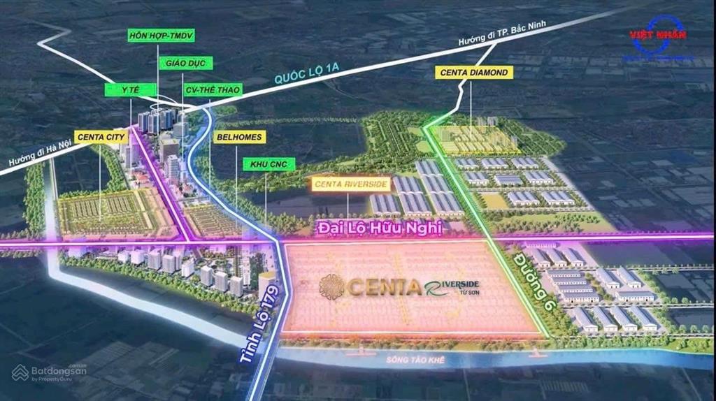 Biệt thự sông centa riverside vsip bắc ninh, 225m2, 18.56 tỷ, ck 10%. mr. tài 0916 867 ***