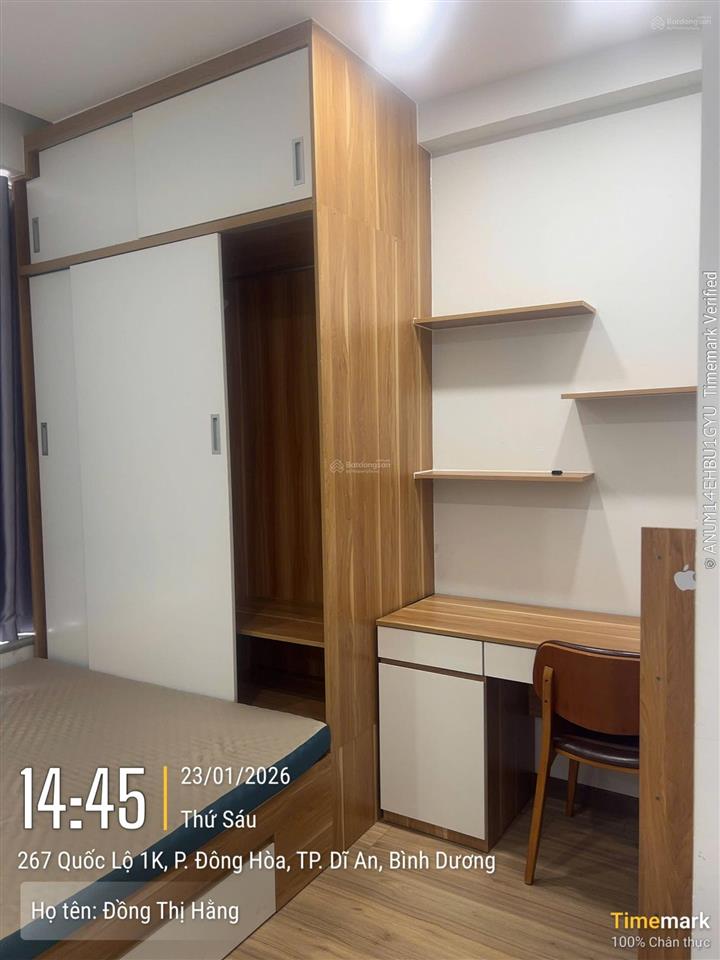 Bán căn hộ bcons plaza full nội thất tầng trung 2 pn 2wc