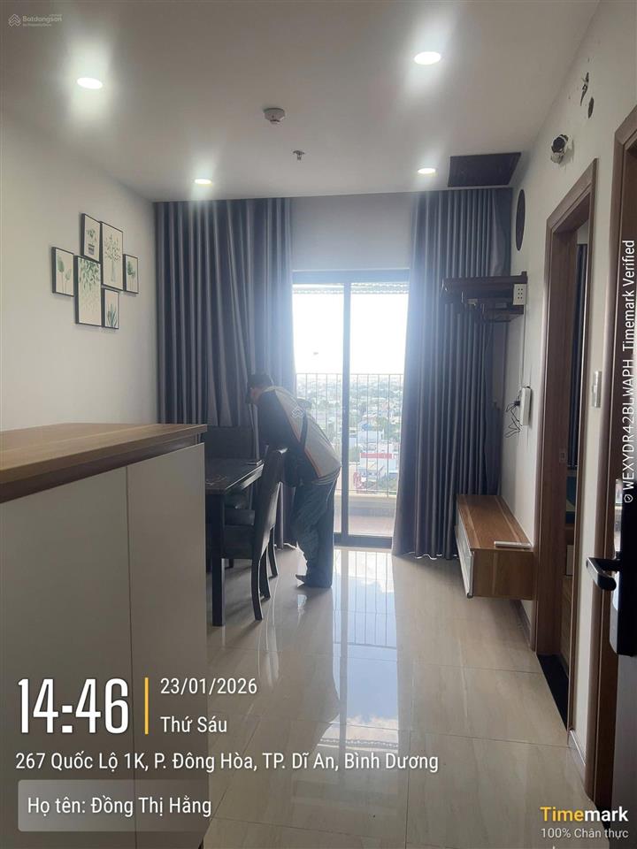 Bán căn hộ bcons plaza full nội thất tầng trung 2 pn 2wc