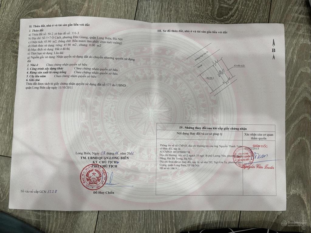 Siêu phẩm nhà mặt phố 2 mặt tiền202 ngô gia tự,long biênvị trí vàng kinh doanh