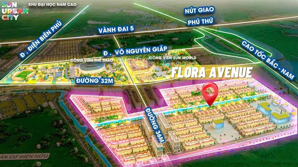 Ngoại giao, liền kề căn góc flora avenue f737 đẹp nhất dự án, an cư vượng tài  0355 397 ***