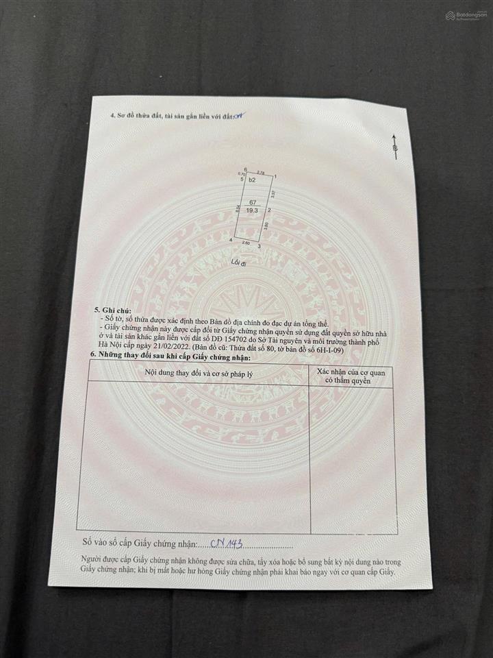 Bán nr 3pn, 3wc, 19.3m2, giá siêu hời 5 tỷ tại khâm thiên, đống đa, hà nội