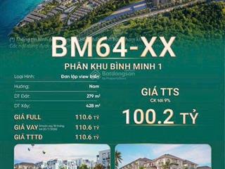 Siêu phẩm biệt thự đơn lập view biển chạm tay vào kỳ quan