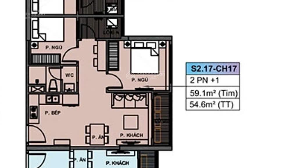 View thẳng vinuni 2n1wc sapphire, sổ sẵn, full nội thất tầng trung tại vinhomes ocean park