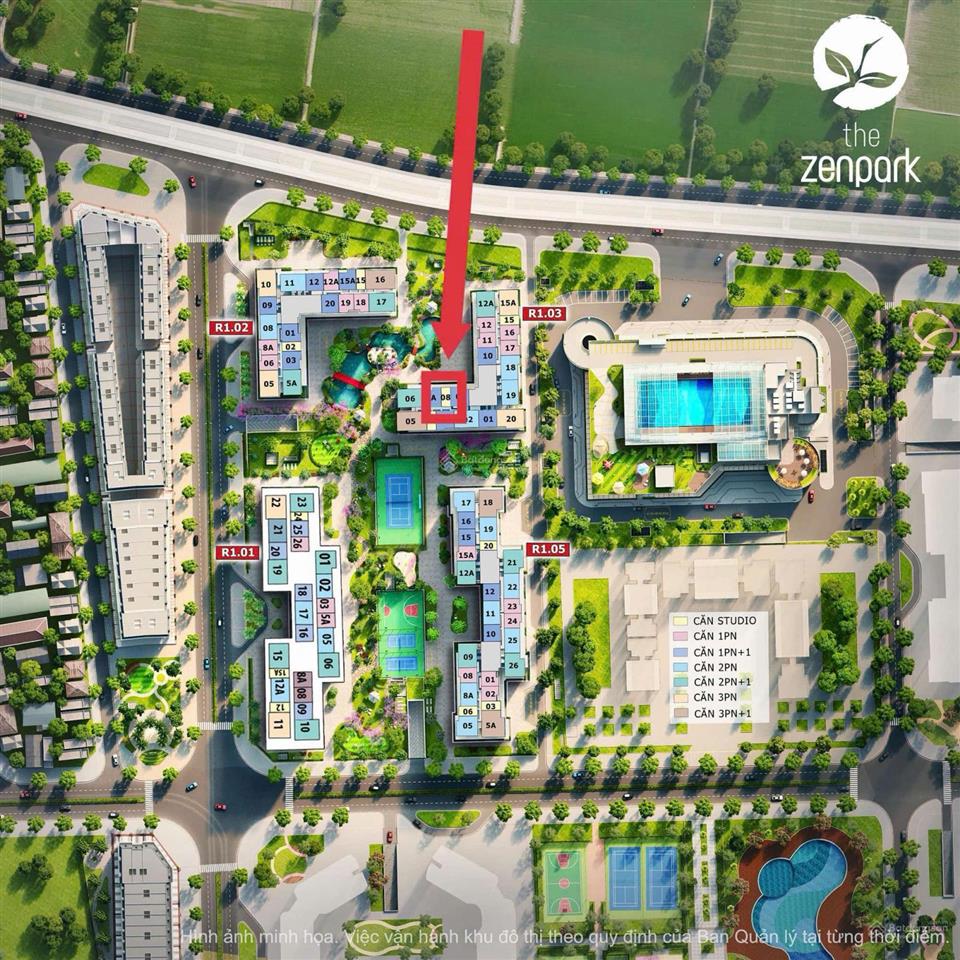 Hàng hiếm! bán gấp studio 31,1m² the zenpark full nội thất tại vinhomes ocean park  sổ hồng sẵn