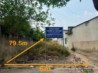Ngân hàng thanh lý đất mặt tiền 477m2 tại nguyễn chí thanh, tân an, thủ dầu một, chỉ với 4,44 tỷ