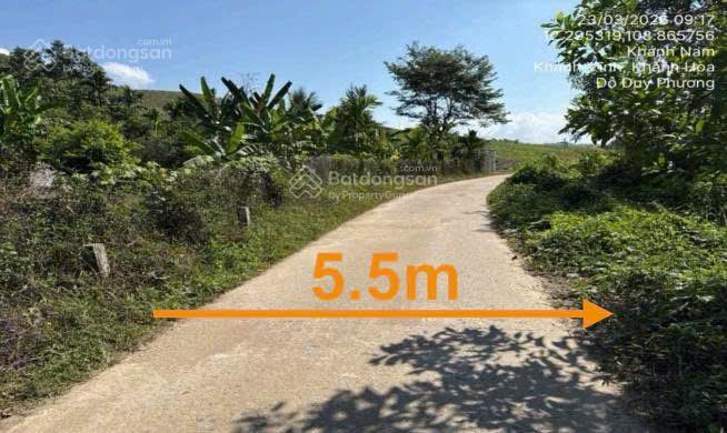 Bán đất 96219m2 tại xã khánh nam, huyện khánh vĩnh, khánh hòa, giá 5,265 tỷ