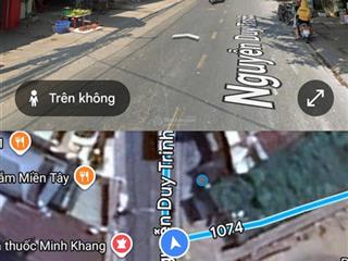 Bán lô đất đẹp mặt tiền nguyễn duy trinh. vị trí đẹp khu xd cao tầng mua sinh lời cao