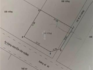 Bán lô đất góc 2 mặt đường 40, phường thảo điền cũ nay phường an khánh. vị trí cực đẹp