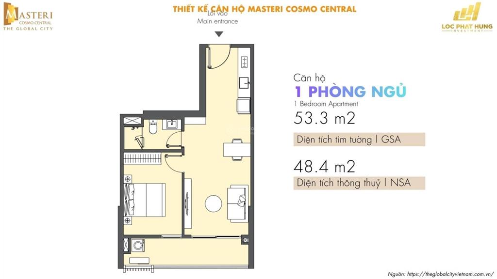 Chốt nhanh căn hộ cao cấp 1 pn tại masteri an phú giá 5 tỷ