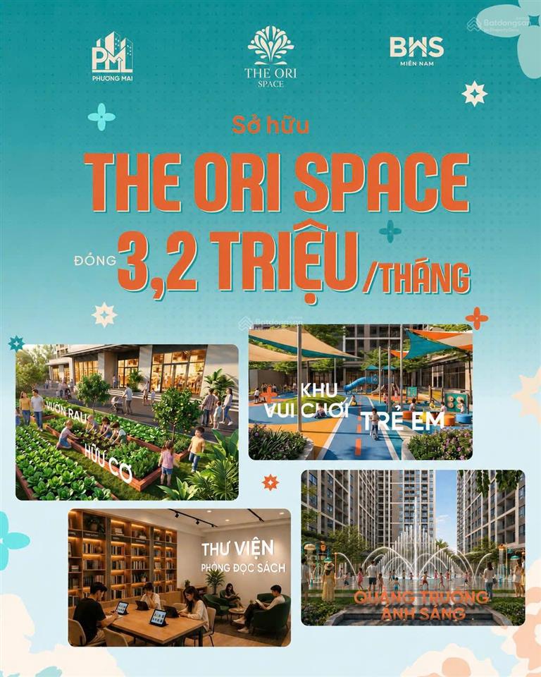 Chỉ từ 130 triệu sở hữu ngay căn hộ 2pn với chuỗi tiện ích cao cấp tại the ori space