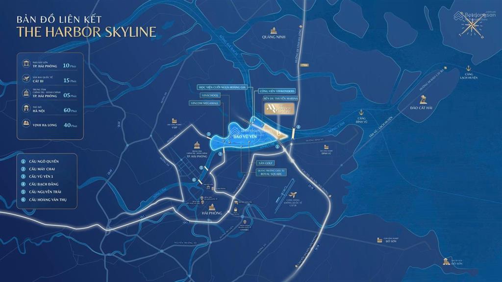 The harbor skyline  tổ hợp 32 tòa căn hộ hạng sang trên đảo đầu tiên của hải phòng!!