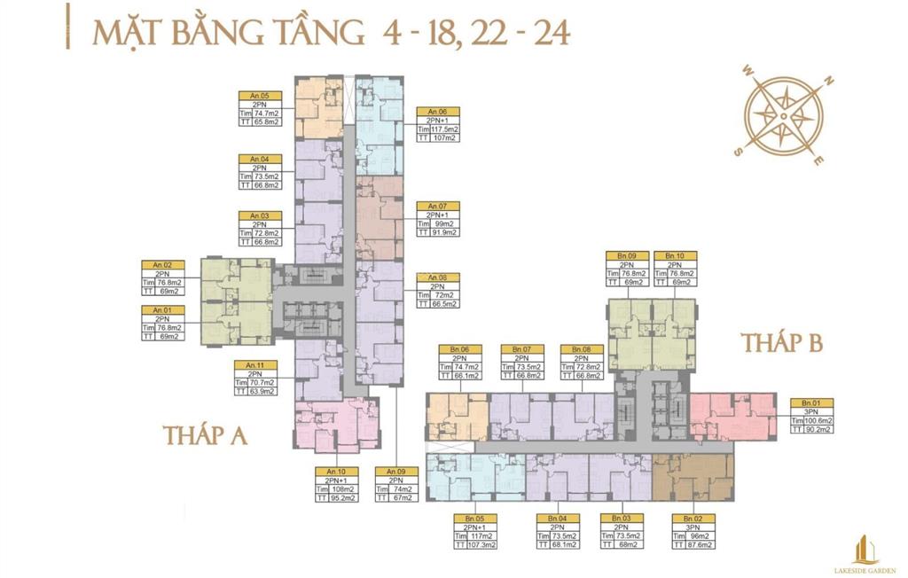 Hàng hiếm  vốn 1.6 tỷ chốt ngay dual key 107m2 view hồ & phố! mua 1 được 2