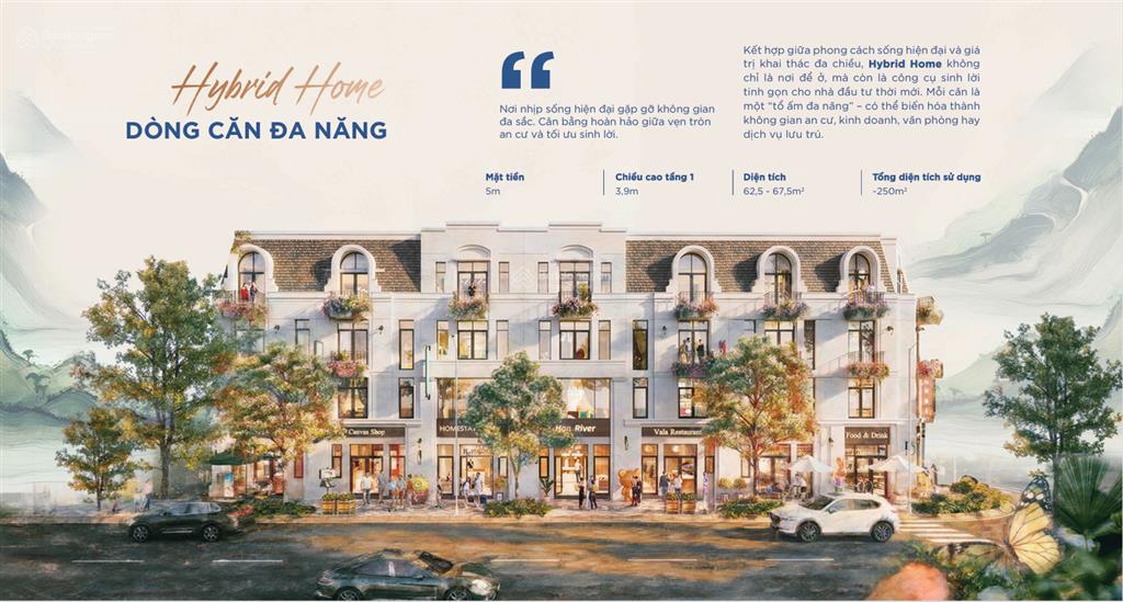 Giá hời dự án! nhà 4 tầng vlasta, trung tâm núi đèo, giá đất chỉ 40tr/m2