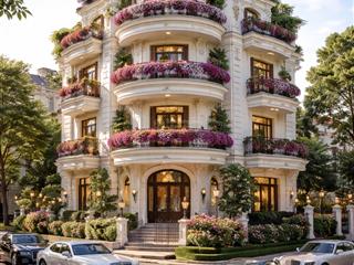 Biệt thự vip vườn đào 220m mặt tiền quyền lực lô góc 25m nhà đẹp nội thất nhập khẩu, giá 153 tỷ