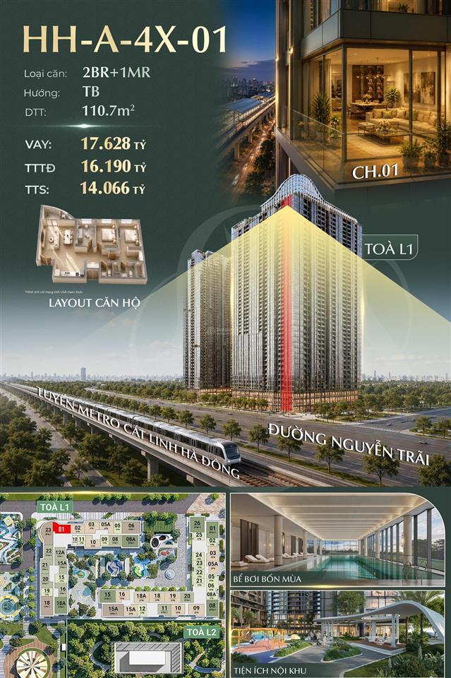 0833 938 *** bán chung cư hanoi seasons garden, 3n2wc 101,1m2, view thoáng, vốn chỉ 5,1 tỷ