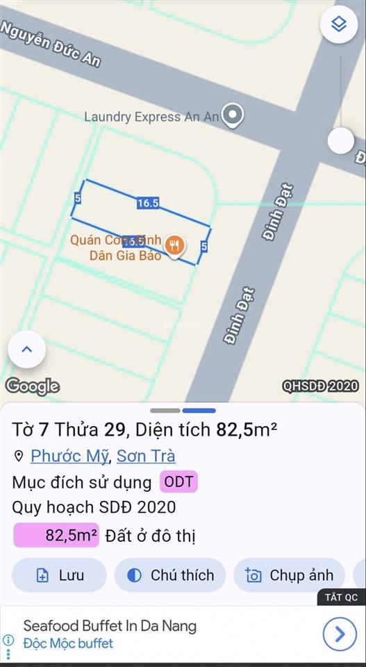 Bán lô đất vip hướng đông đường đinh đạt giá 15,5 tỷ (ctl) vị trí đắc địa tiềm năng