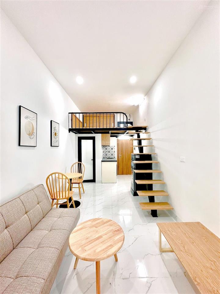 Siêu phẩm ccmn 30m2 gác xép full đồ. máy giặt riêng, ban công tại giáp nhất