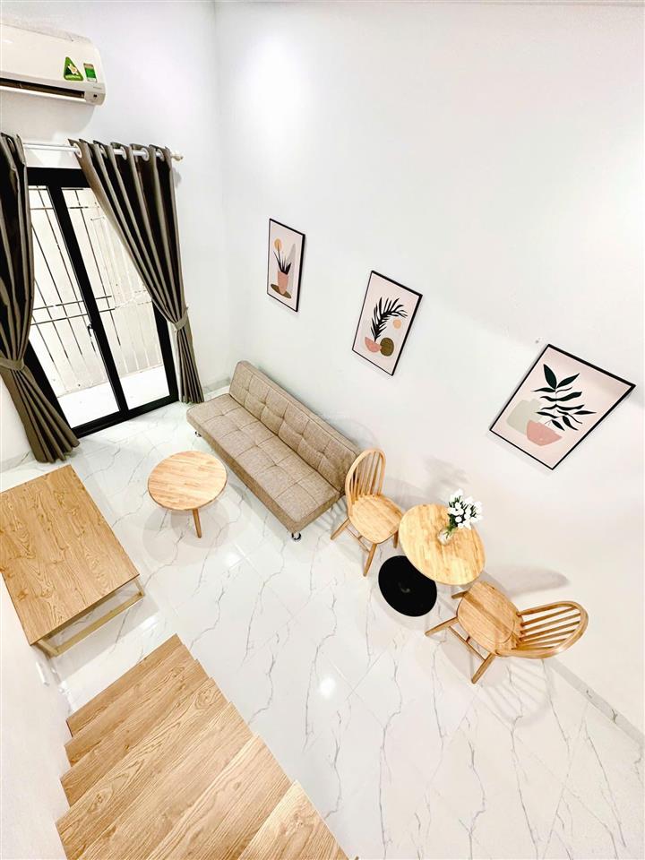 Siêu phẩm ccmn 30m2 gác xép full đồ. máy giặt riêng, ban công tại giáp nhất