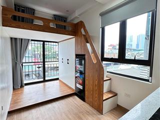 Siêu hot ccmn 25m2 full đồ. máy giặt riêng, gác xép, ban công thoáng tại trung kính