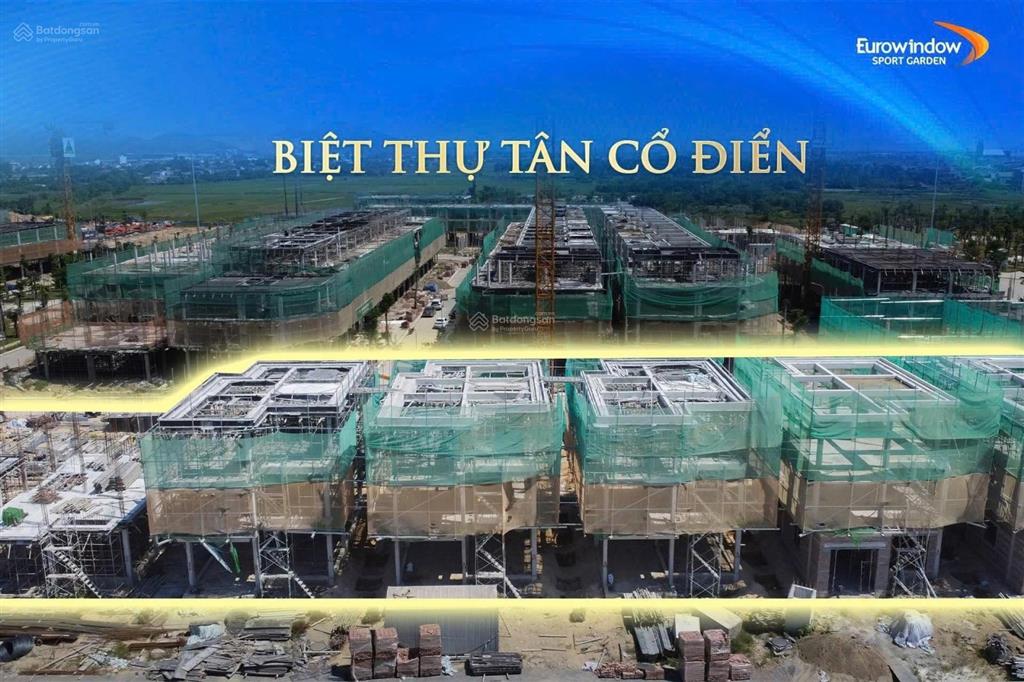 Bán liền kề tân cổ điển 120m2 eurowindow sport garden vinh, chỉ 7.7 tỷ, vay 70%